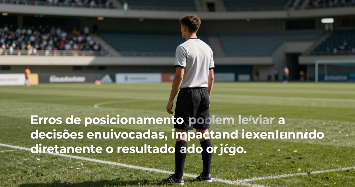 Posicionamento do árbitro — Erros Comuns de Posicionamento Posicionamento do árbitro — Erros Comuns de Posicionamento